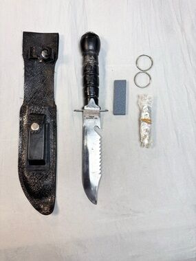 Vintage 420 Taiwan Rambo Survival Knife 1980s